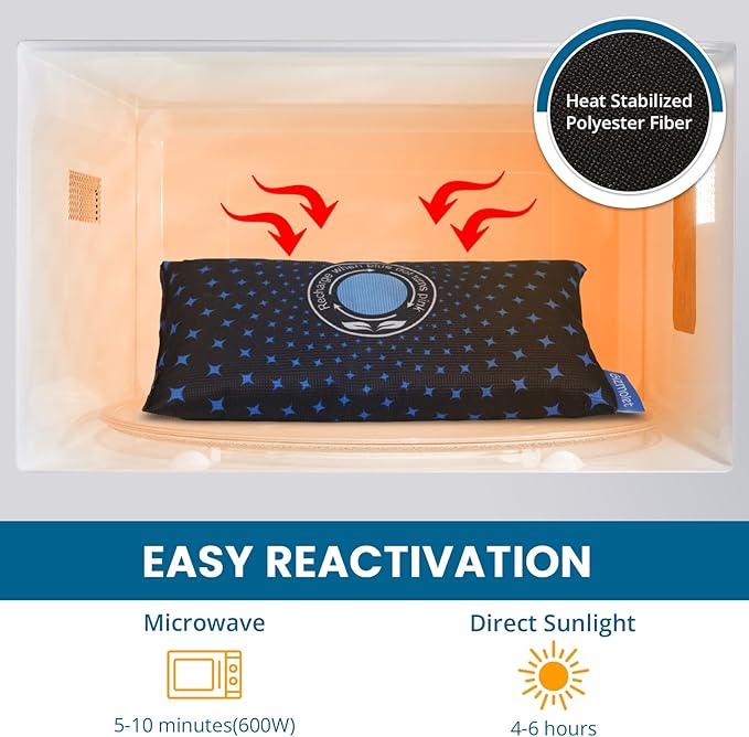 500g × 2 [2.2 lb]Reusable Desiccant Packs for Storage, Color Indicating Silica Gel Desiccant Packets, Fast Reactivated Rechargeable, Moisture Absorbers for Storage Car Closet Gun Safe RV - Image 3
