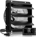 VEVOR 12 inch Exhaust Fan, Wall Mounted Attic Fan with Variable Speed, Temperature & Humidity Controller, 1500 CFM, Automatic Shutter by VEVOR