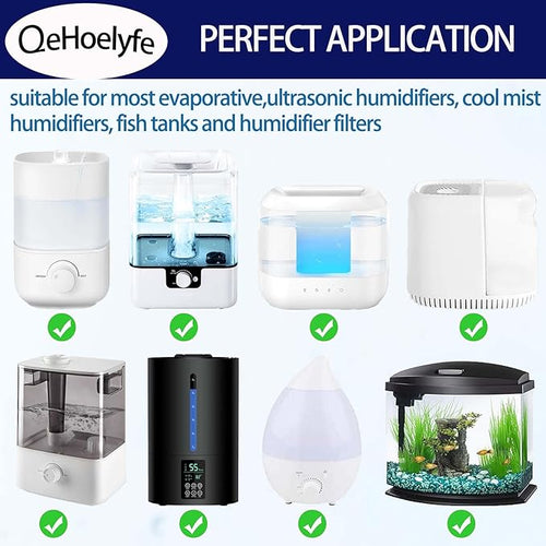 12 Pack Universal Humidifier Cleaner Fish for Humidifiers, Fish Tanks and Warm & Cool Mist Humidifiers, Cleaning Ball, Prevents Hard Water Build-Up, Purifies Water, Eliminates White Dust and Odor - Image 2