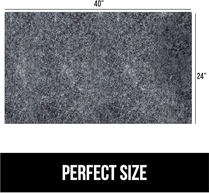 GORILLA GRIP LeakGuard Non-Adhesive Under Sink Mat for Kitchen Cabinet, 24x40, Waterproof Quick Dry Shelf Liner, Durable Absorbent Felt Mats for Bathroom Sinks, Cabinets, Dresser, Easy Trim, Charcoal - Image 7