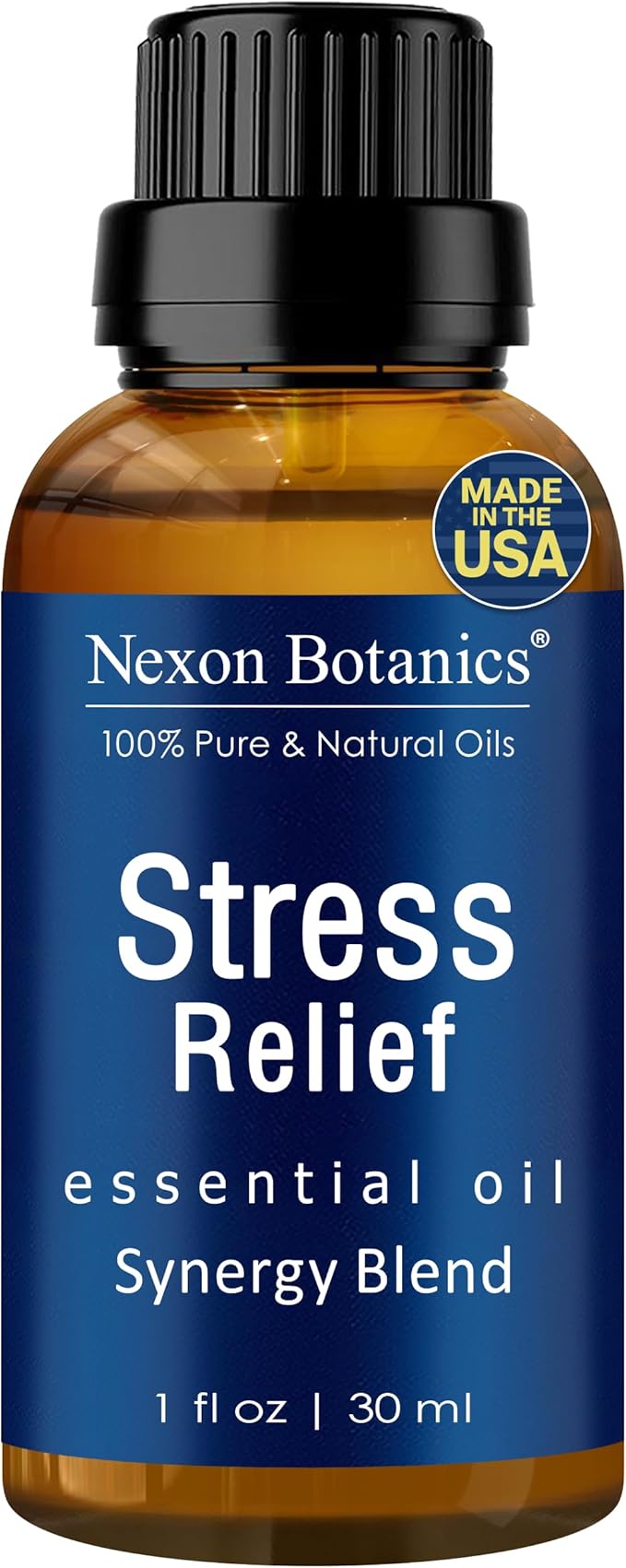 Stress Relief Essential Oil Blend 30 ml - Stress Relief & Calm Essential Oil for Diffusers & Aromatherapy - Promotes Relaxation & Rest - Nexon Botanics by NexonBotanics
