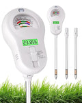 6-in-1 Soil Moisture Meter with 3 Probes, PH/Sunlight/Soil Moisture/Fertility with 3 Removable Probe, Digital Air Temp/Humidity, Soil Tester for Garden, Lawn, Indoor and Outdoor Plants by Unknown