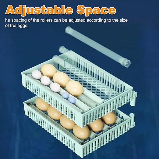 24 Egg Incubator, Automatic Egg Turner Hatching Machine with Candling Light Auto Water & Automatic Temperature & Humidity Control | Adjustable Egg Tray for Chicken Duck Quail Pigeon - Image 5