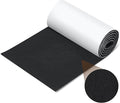 Large Felt Furniture Pads 8 x 60 Inch Non Slip Self Adhesive Heavy Duty Cuttable Strip Roll Felt Sheet Tape for Protecting Hardwood Floors Chair Wall, Black by Fullhawl