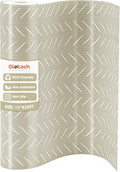 Glotoch Premium Non Slip Shelf Liner, Non Adhesive Drawer Liner, Waterproof Shelf Liners for Kitchen Cabinets, Drawer, Fridge, Wire Shelving, Pantry-12" X240", Heavy Duty, Beige Herringbone by GlotochExpress