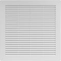 12" x 12" (Outer Size) Square Air Vent Cover – White Plastic Vent Deflector - Screen Mesh, Surface Mount Wall Ceiling – Cold Air Return Soffit Air Vent Cover - Register Indoor Outdoor by Unknown