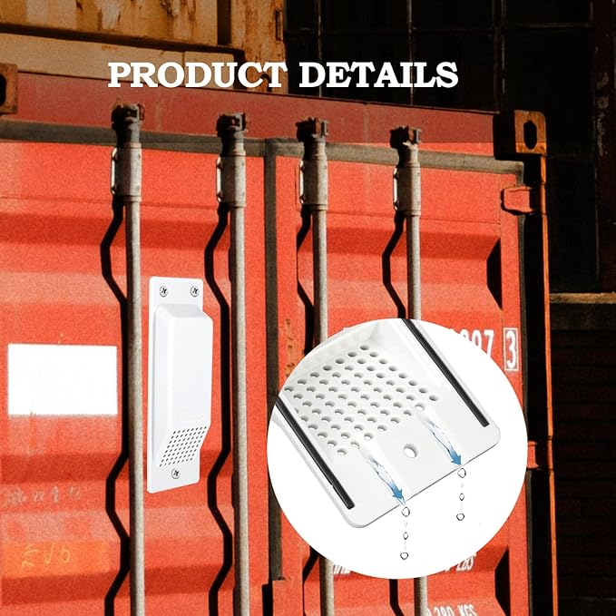 8 Pack Shipping Container Air Vent Kit Storage Container Vents Accessories Cross Flow Ventilation Kit Reduce Heat Humidity Pressure Condensation Add Air Flow - Image 6