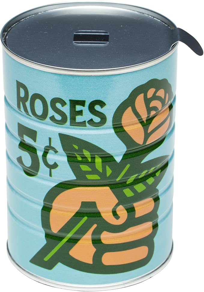 Retro Tin Can, Studio MPLS Designs, Collectable, Peel & Stick Valved End with Metal Lid, 8-12oz (4.0625 x 5.5 in) (Get a Grip Design) - Image 3