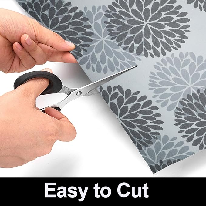 AiBOB Waterproof Under The Sink Mat, Absorbent Quick Dry Sink Liners Protect Cabinets, Durable Shelf Liners, Slip Resistant and Non-Adhesive, 24X36, Grey/Flower - Image 5