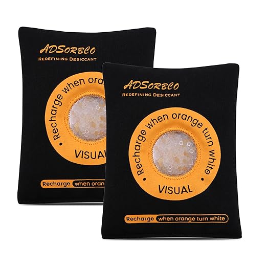 ADSorbco 200 Gram (3 Pack) Rechargeable Desiccant Packs for Storage, Rechargeable Silica Gel Packets, Color Indicating Desiccant Packs for Suitcase, Storage Bins, 3D Filaments, Electronics, Cars, Safe by SorbcoPackagingLLC