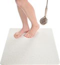 Enkosi Loofah Shower Mat Non-Slip - Anti-Slip Bath Mat for Inside Showers, Tub, Bathtub, Bathroom - Quick Dry PVC with Drain Holes - Cushioned Safety Grip - Secure for Kids and Elderly (White 24x24) by ENKOSI