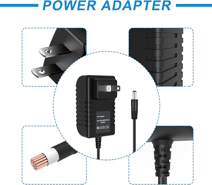 AC Adapter Compatible with Dickson:R157 12V Temp/Humidity Data Logger Flat Panel Chart Recorder - Image 4