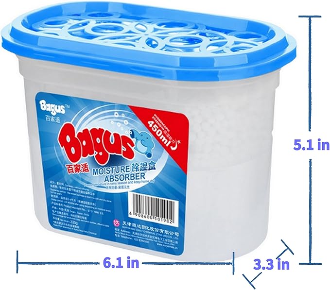 Moisture absorbers Boxes (6 Pack) - 10.5 Oz, Dehumidification Box, Moisture Absorber for Closet, Bathroom, Storage, Kitchens, Basement, Laundries, Spaces, Studies, Car, Boats, RVs, Boat. (6 Pack) - Image 7