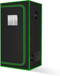 MELONFARM 34"x34"x72'' Grow Tent, High Reflective 600D Diamond Mylar Canvas with Observation Window and Floor Tray for Hydroponic Indoor Plant Growing by MELONFARM