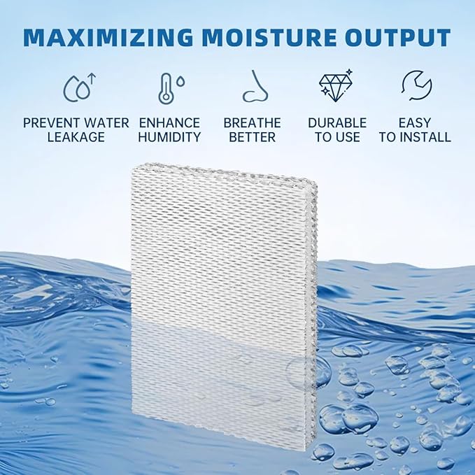45 Water Panel Humidifier Filter Replacement Evaporator Compatible with Aprilaire H445EZ1A 4788 Maintenance Kit Filter or 400 400A 400M 400KZ 400MKZ Part #45 Pack of 2 - Image 4