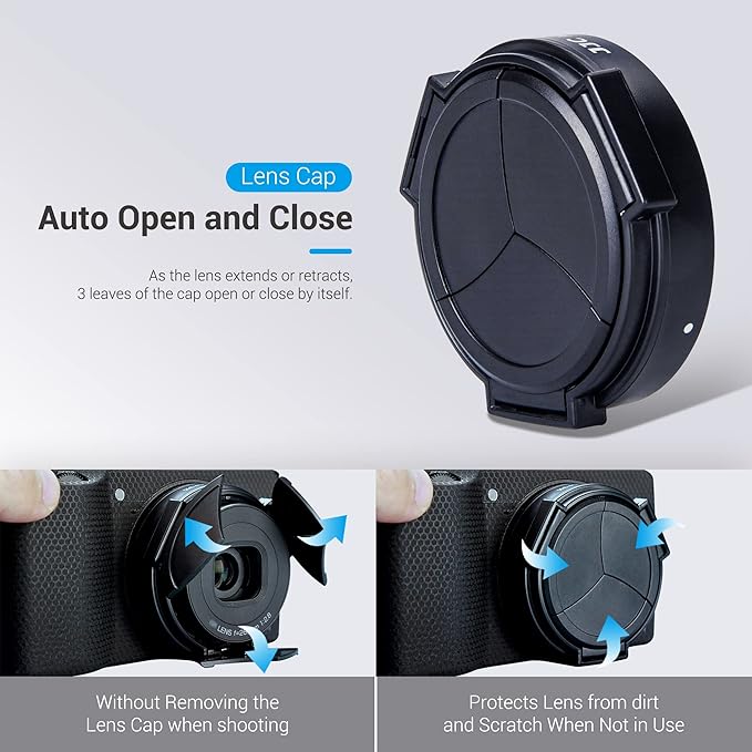 JJC Auto Open and Close Lens Cap Cover for Ricoh GR IIIx GR IIIx HDF GR3x GR3x HDF Digital Camera, Dustproof and Anti-Scratch Lens Protector No Need to Remove - Image 3