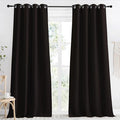 NICETOWN Toffee Brown Blackout Curtain 118 inch Long, W55 x L118, 1 Panel, Thermal Insulated Window Treatment with Grommet Room Darkening Thermal Insulated Panel for Bedroom/Living Room by NICETOWN