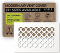SABA Home Decor Air Vent Cover Grille - Acrylic Plexiglass 6 x 10 Duct Opening, 8 x 12 Overall White Finish Decorative Covers for Walls & Ceilings NOT for Floor USE, Venetian by SABAHomeDecor