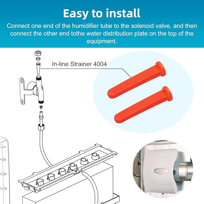 4004 Humidifier Drain Type in Line Strainer, for Aprilaire 110, 112, 220, 224, 350, 360, 400 - Image 3