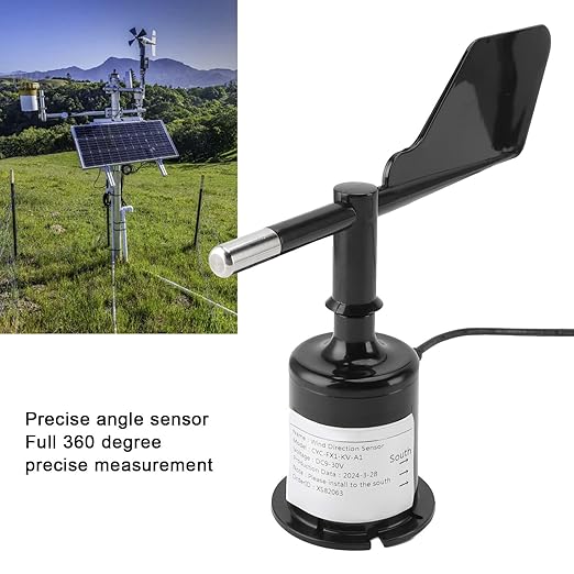 ZJchao Wind Direction Sensor, 360 Degree DC9‑30V 4‑20mA Wind Direction Transmitter Weather Instruments All Round for Meteorology, Environmental Monitoring, Aerospace and Other Field - Image 7