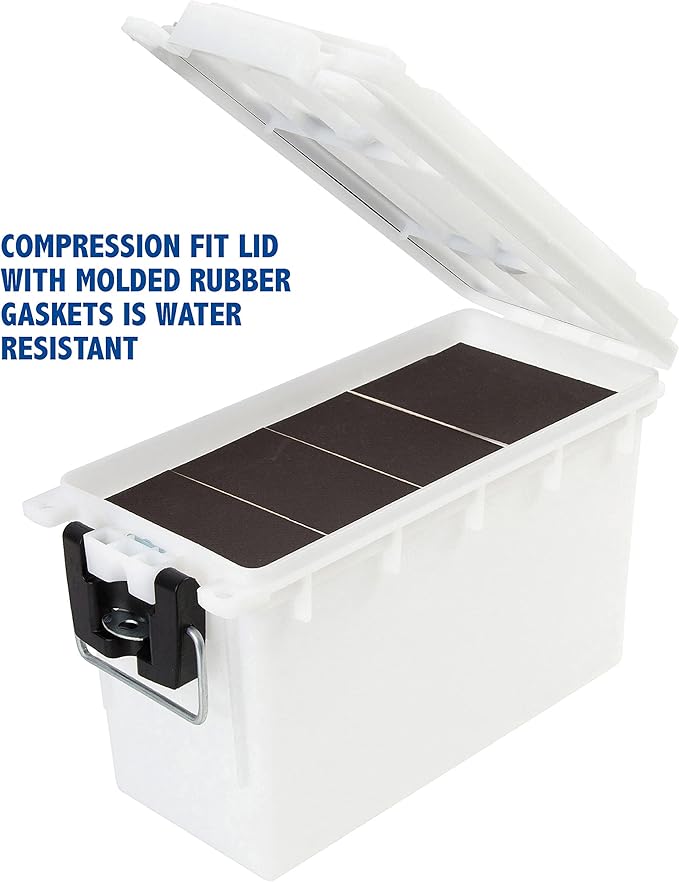 Sheffield 12681 Marine Storage Box, Dry Box Made in USA, Waterproof Container for Boat and Dock Gear, Small Parts Organizer with Latch, Stackable - Image 4