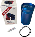 DRYFOB Waterproof PLB or Car Key Container, Case, Holder for Scuba Diving and Watersports, Rugged Aluminum, Rated to 1,200ft (365m) by DRYFOB