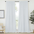 NICETOWN Living Room Curtain Panels - (Cloud Grey Color) W52 x L120, 2 PCs, Back Tab/Rod Pocket Room Darkening Window Treatment Draperies for Patio Sliding Glass Door by NICETOWN