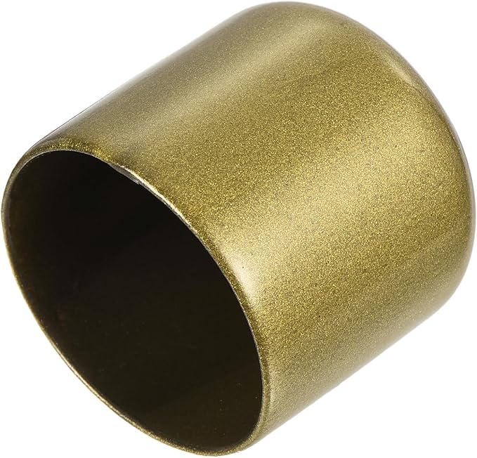 uxcell 20pcs Rubber End Caps 31mm ID Vinyl Round Tube Bolt Cap Cover Thread Protectors Gold by uxcell