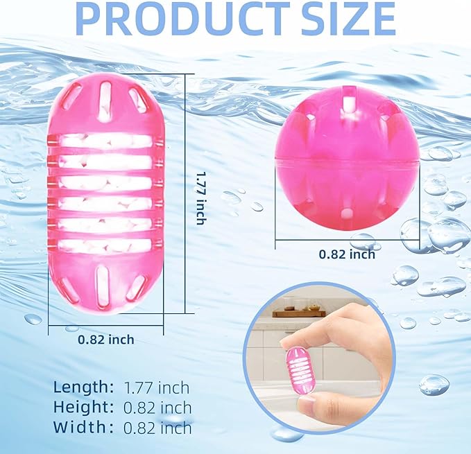 15 Pack Universal Humidifier Cleaner, Demineralization Cartridge for Humidifier Compatible with All Humidifiers and Fish Tanks Cleaning Ball, Purifies Water, Reduce Scale and White Dust, Pink - Image 4