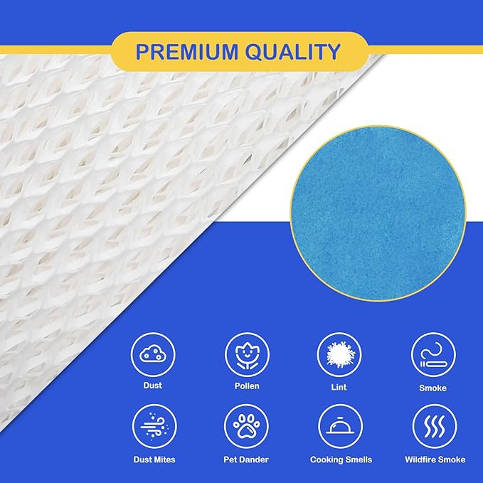 Humidifier Wicking Filter Replacement 2.0 Compatible with Canopy Bedside and Nursery Humidifier 2.0, Wood Pulp & Paper Filter, 4 Pack (Blue) - Image 2