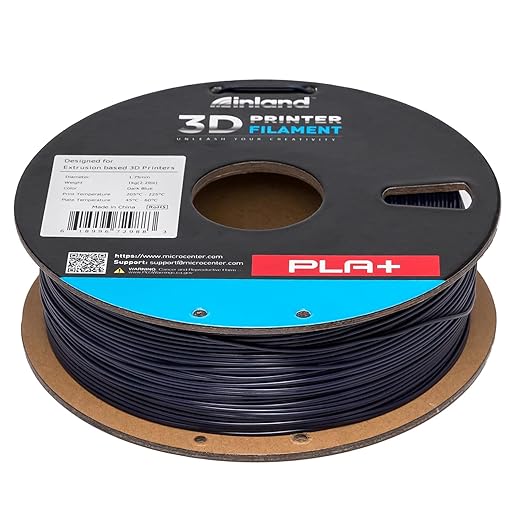 INLAND Micro Center PLA+ 3D Printing Filament 1.75mm - PLA Pro Dimensional Accuracy +/- 0.03 mm - 1kg Cardboard Spool (2.2 lbs) (1 Pack Dark Blue, 1.75mm) - Image 6