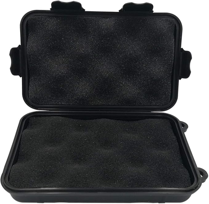 Anti-Pressure Shockproof Container Box Plastic Dry Storage Box with Foam Floating Survivor Dry Case for Outdoors (Black) - Image 3