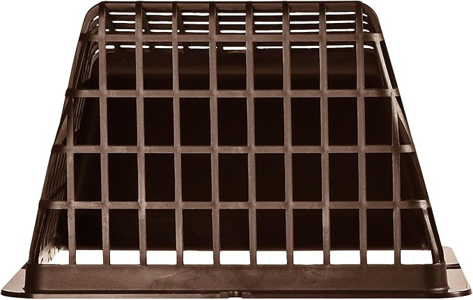 Deflecto Universal Bird Guard Dryer Vent Cover, For Use with 4 Inches Clothes Dryer Vents, Brown (UBGBB) - Image 9