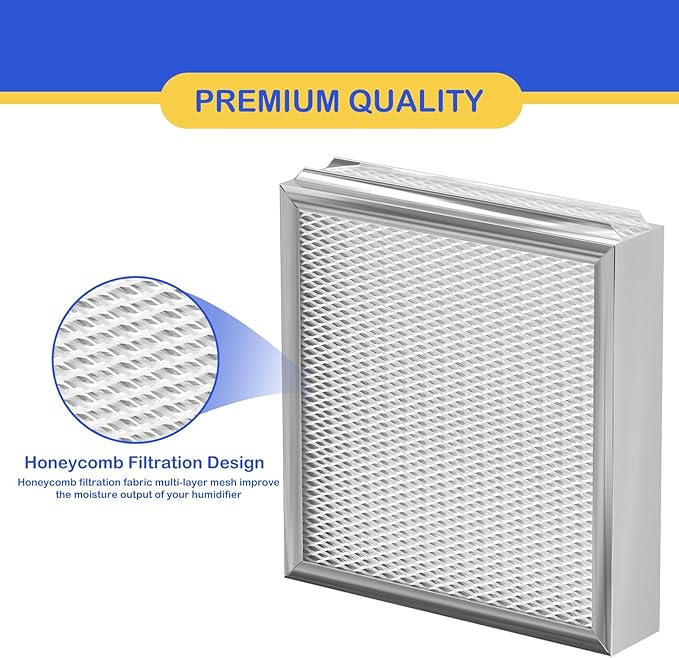 990-13 Humidifier Vapor Water Pad Filter Compatible with GeneralAire 990-13 G13 Humidifier Replacement Evaporator Pad Media Filter for Models 709 990 1040 1042 1137 SL16, GFI #7002, 3 Pack - Image 2