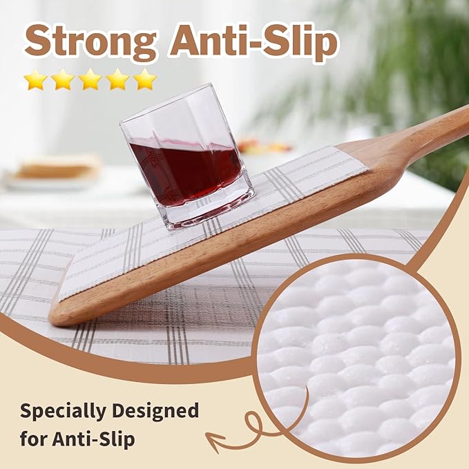 Drawer and Shelf Liner for Kitchen Cabinet: 17 in X 20 Ft Non Slip Waterproof Shelf Paper Non Adhesive Refrigerator Liners White Square Easy Liners for Bathroom Cupboard with Knife Tape Measure - Image 2
