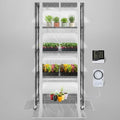 SOLIGT Indoor Greenhouse with Grow Lights - 5 Tier Plant Shelf & 8 x 2FT 6000K Full Spectrum Lights, Thick PVC Cover, Mesh Ventilation, Mini Small Greenhouse Cabinet for Seed Starting Seedlings Growth by SOLIGT