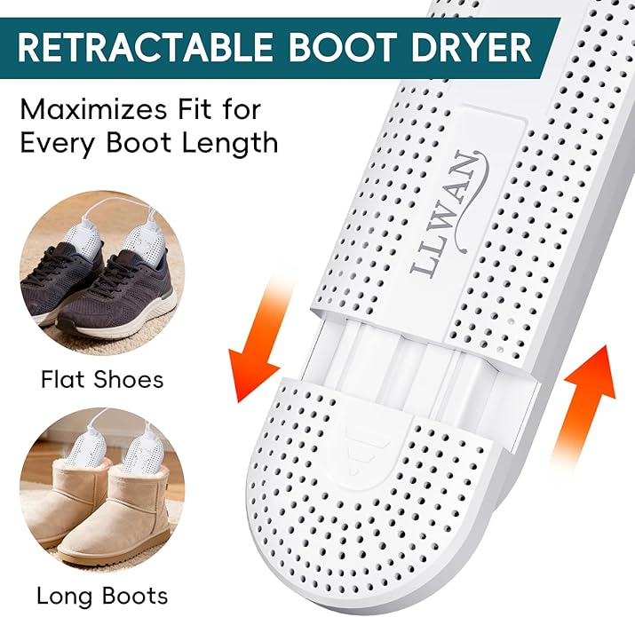 Electric Shoe Dryer, Ski Boots Dryer, Shoe & Boot Warmer for Sweaty Sneakers Trainer Shoes with 4/8/10 Hours Timer - Image 7