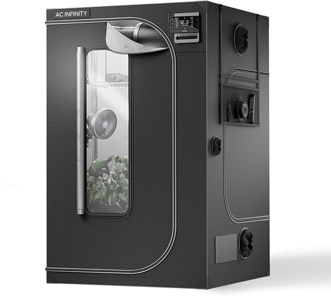 AC Infinity CLOUDLAB 866, Advance Grow Tent 5x5, Thickest 1" Poles, 2000D Mylar Canvas, Lab-Tested Highest Reflectivity, Largest Zipper Window, Controller Mount Plate, 60" x 60" x 80" Indoor Growing by ACInfinity