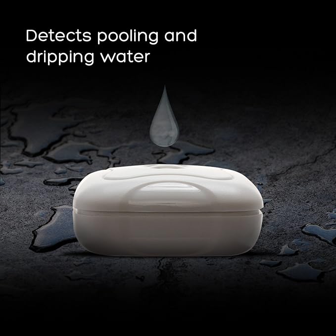 Water Leak Detector - Very Loud Water Sensor Alarm for Home, Flood Detection Alarm Sensor for Sinks, Sump Pumps, Basements, and Laundry Rooms by Mindful Design (White, 4 Pack) - Image 2