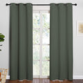 NICETOWN Window Treatment Thermal Insulated Solid Grommet Blackout Curtains/Drapes for Bedroom (Dark Mallard, Set of 2 Panels, 42 by 84 Inch) by NICETOWN