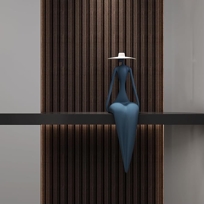 Peel and Stick PVC Slat Wall Panels, Wood Grain Self-Adhesive Soundproof Moisture-Resistant Paneling, 3D Faux Wood Panels for Bedroom Bathroom Walls & Ceilings 118"x15.75"(Dark Walnut,13Sq.ft) - Image 2