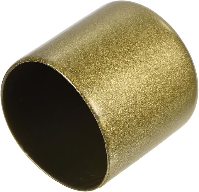 uxcell 20pcs Rubber End Caps 40mm ID Vinyl Round Tube Bolt Cap Cover Thread Protectors Gold by uxcell