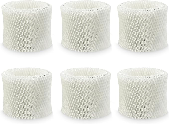 WF2 Humidifier Filter for Vicks V3100 V3500N V3700 V3800 V3900 Kaz 3020 Sunbeam 1118 Series, Fit for Honeywell HCM-350 HCM-630 Relion WA-8D Enviracaire ECM-500, Pack of 6 by PANDEELS