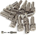 Misting Nozzles for Outdoor Cooling System 10pcs Mister Nozzle Atomizing Misting Sprayer Fog Nozzles for Garden, Humidification, Landscaping, Dust Control, 0.024Inch (Size : 0.6mm) by RESNSTAR