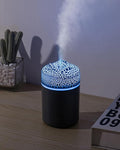 Portable Mini Humidifier, Colorful Volcanic Texture, 300mL Cool Mist Humidifier, USB Powered, Auto Shut-Off. Perfect for Bedroom, Office & Car. by Saunana