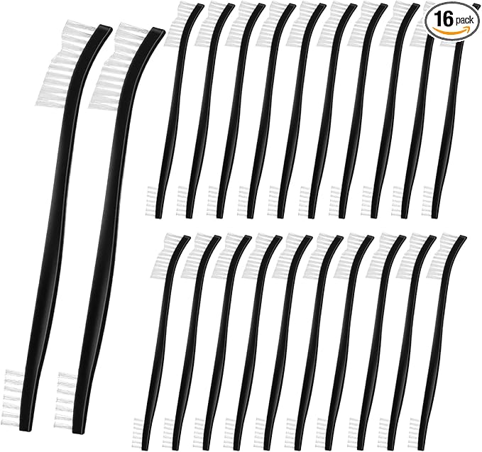 22Pcs Small Cleaning Brushes Set with Nylon Bristles – Mini Stiff Detailing & Crevice Brushes for Jewelry, Cars, Kitchen, and Tight Spaces by dangjuacua