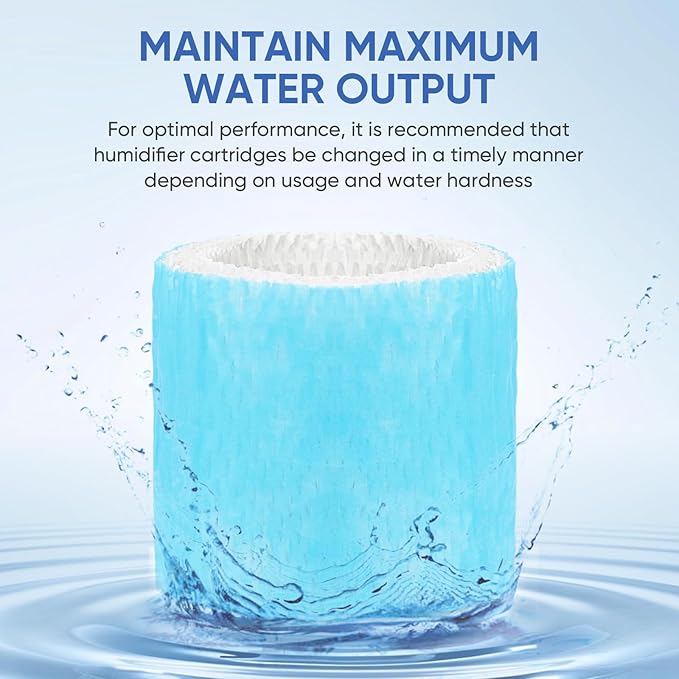 6 Pack Humidifier Filters HAC-504 Replacement for Honeywell Humidifier Filter, Filter A Humidifier Filter Replacement for HCM300/350/600/700 Honeywell Humidifier, Blue - Image 3