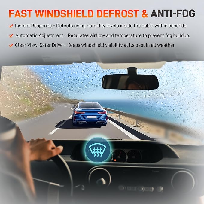 55111389AF HVAC Humidity Sensor Compatible with Jeep Grand Cherokee Compass, Dodge Ram 1500 Durango Challenger Charger Journey Dart, Pacifica Voyager 200 300, 2011-2023, Replace# 926-369 55111389AD - Image 4