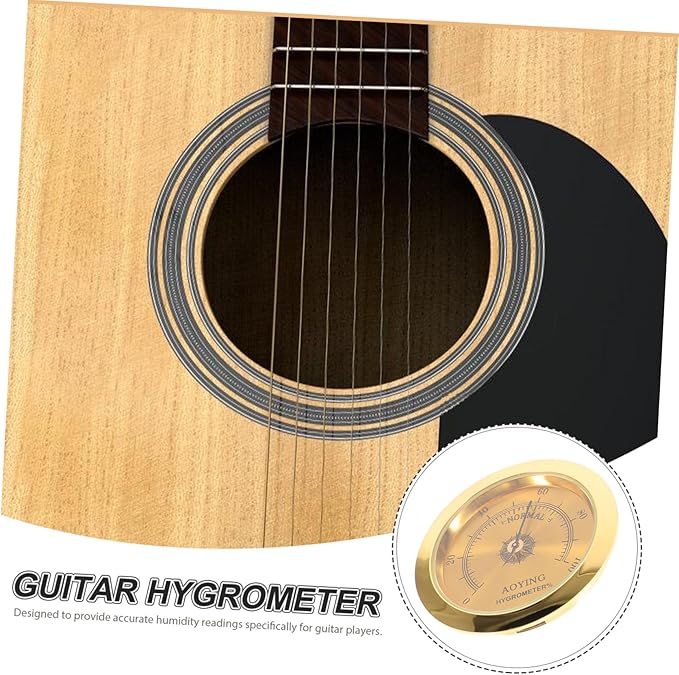 Guitar Humidifiers Acoustic Humidity Gauge Guitar Case Hygrometer Musical Instrument Parts Portable Design - Image 9
