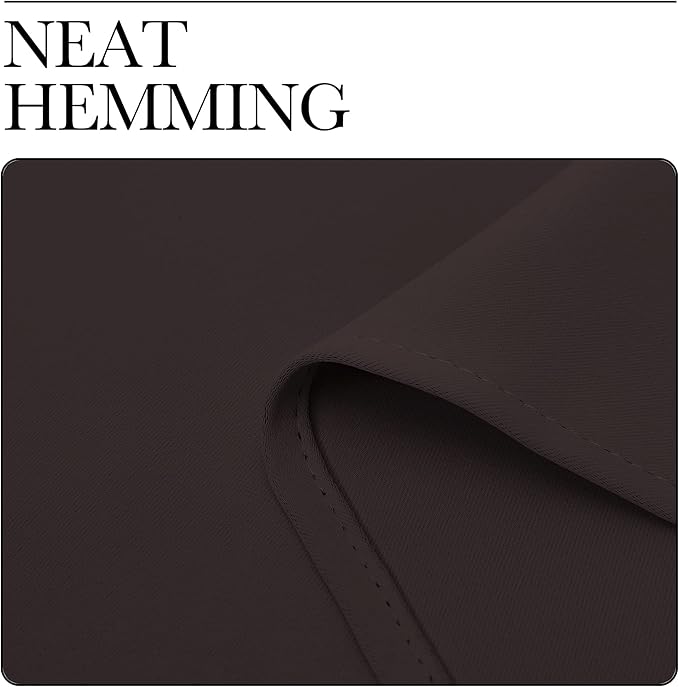 NICETOWN Room Darkening Grommet Panel - (120 inches Width, Toffee Brown, 1 Panel) Extra Wide Space Divider Curtain 84 inches Long, Privacy Drapery for Large Window - Image 6